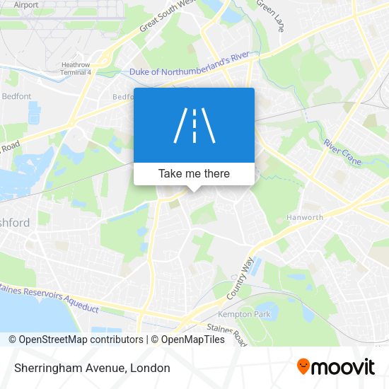 Sherringham Avenue map