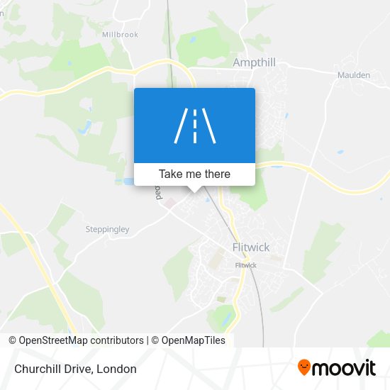 Churchill Drive map