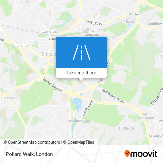 Pollard Walk map