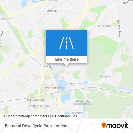 Balmoral Drive Cycle Path map