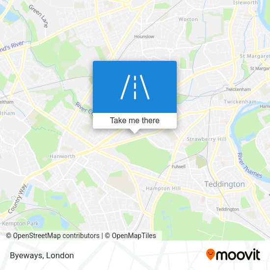 Byeways map