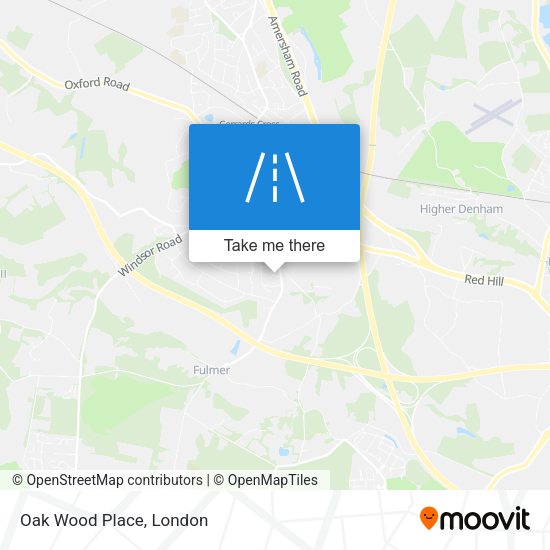 Oak Wood Place map