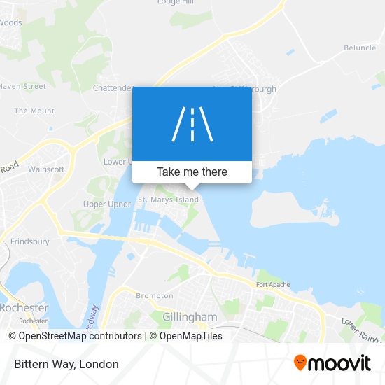 Bittern Way map
