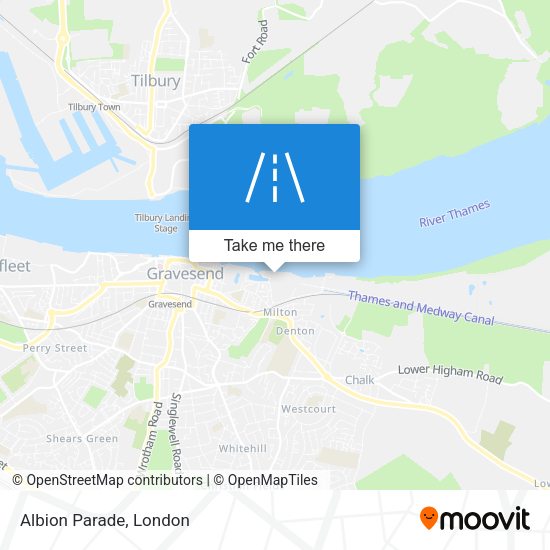 Albion Parade map