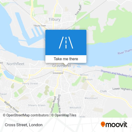 Cross Street map