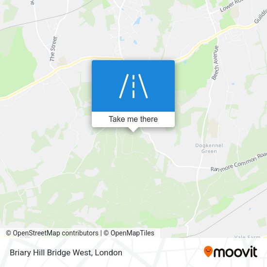 Briary Hill Bridge West map