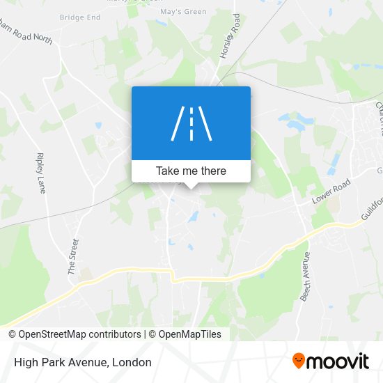 High Park Avenue map