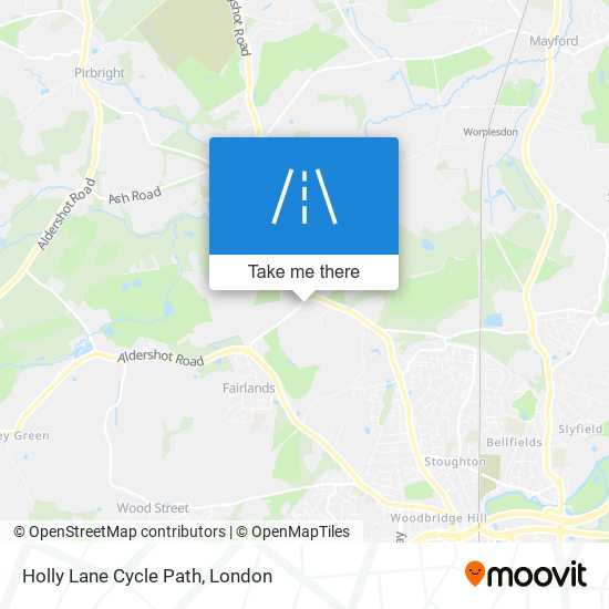 Holly Lane Cycle Path map