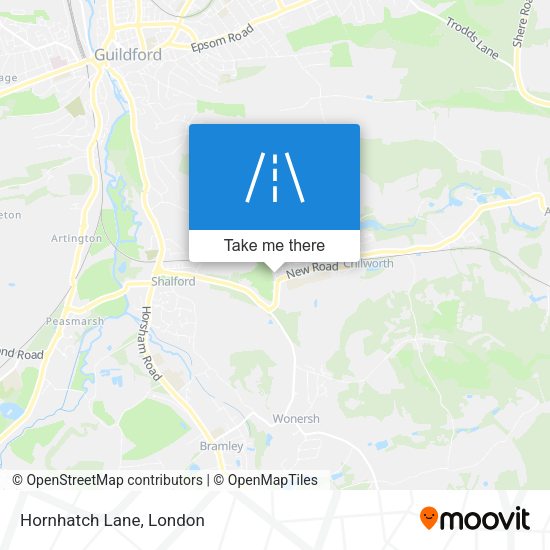 Hornhatch Lane map
