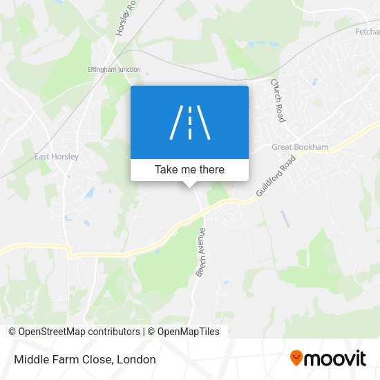 Middle Farm Close map