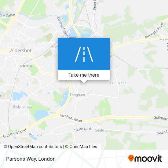 Parsons Way map
