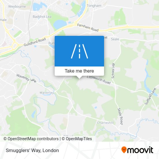 Smugglers' Way map