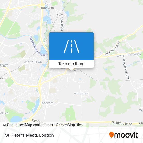 St. Peter's Mead map