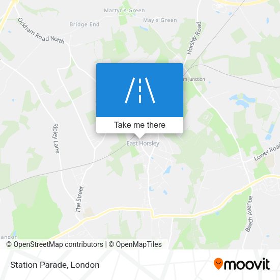 Station Parade map