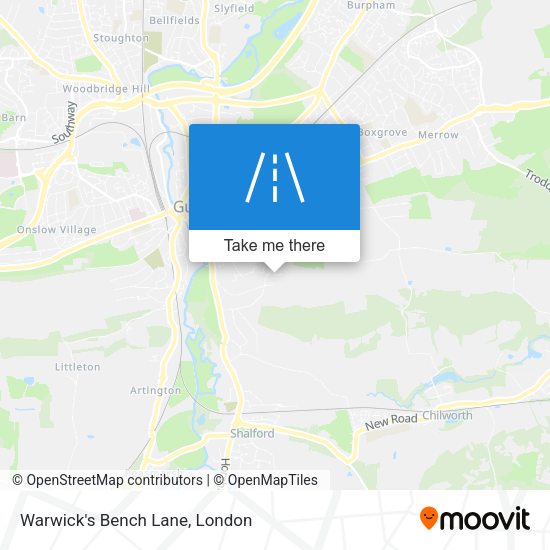 Warwick's Bench Lane map