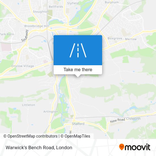 Warwick's Bench Road map