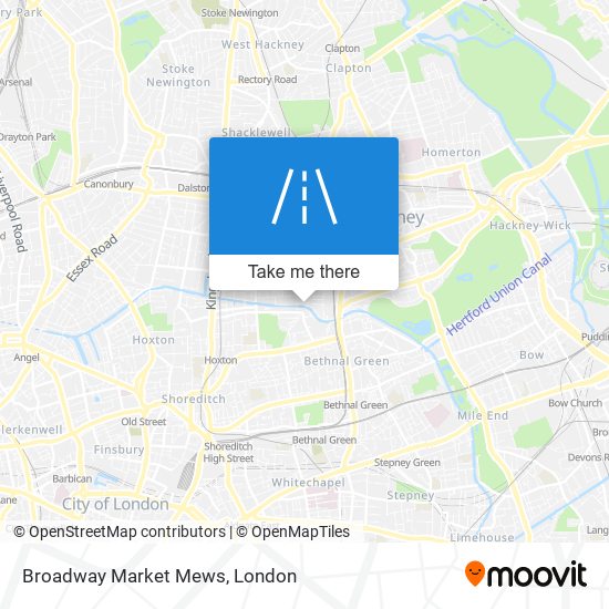 Broadway Market Mews map