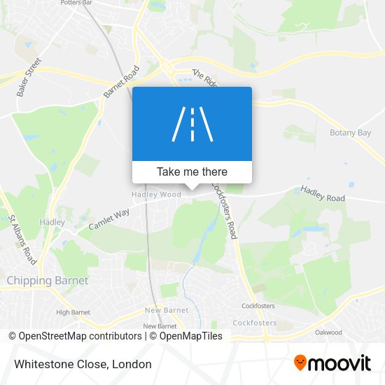 Whitestone Close map