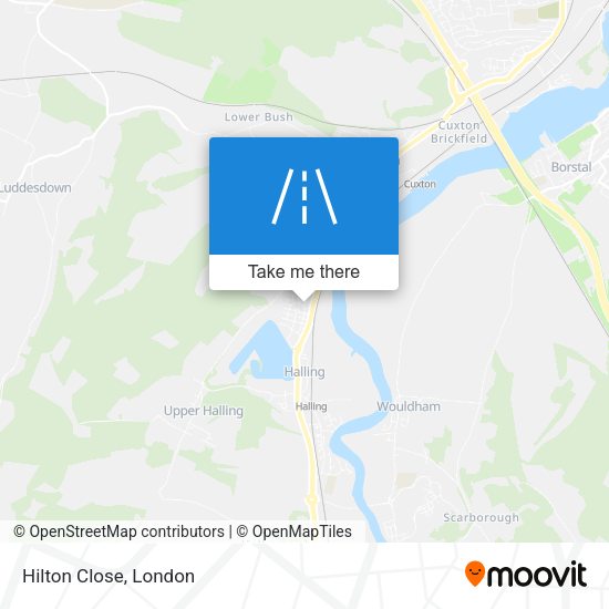 Hilton Close map