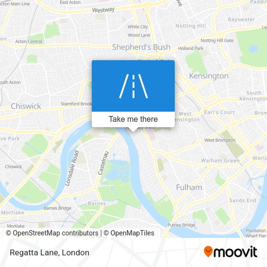 Regatta Lane map