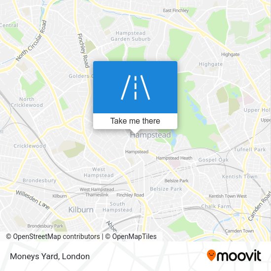 Moneys Yard map