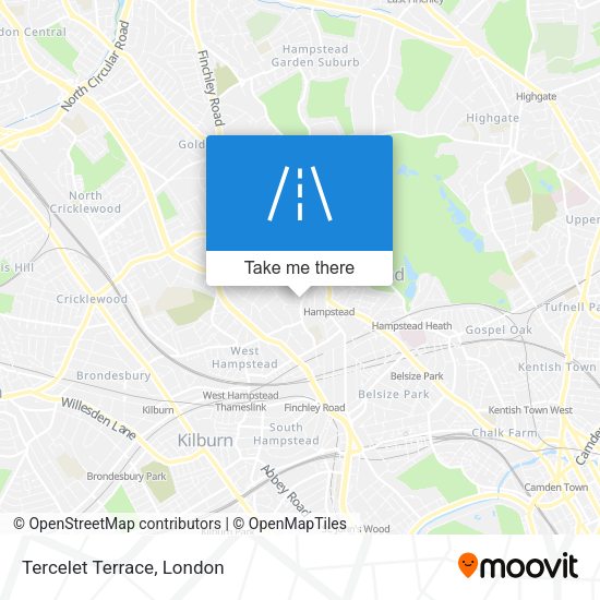 Tercelet Terrace map