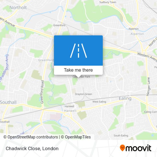 Chadwick Close map