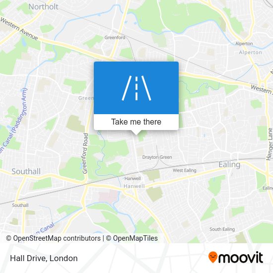 Hall Drive map