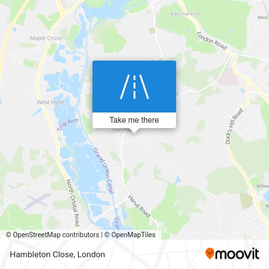 Hambleton Close map