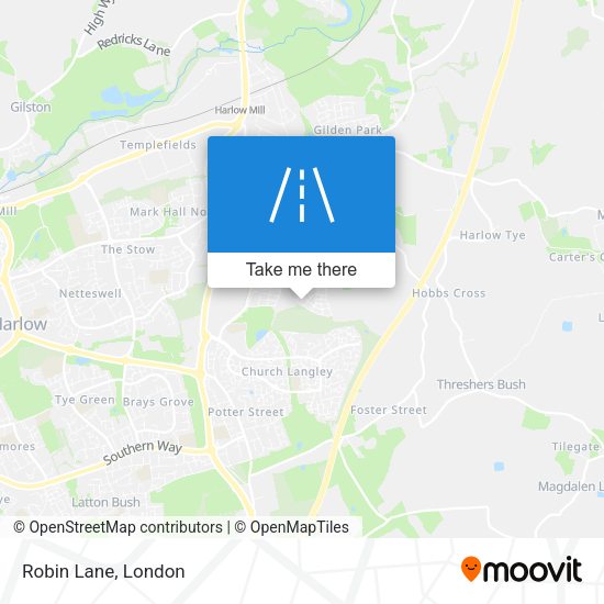 Robin Lane map