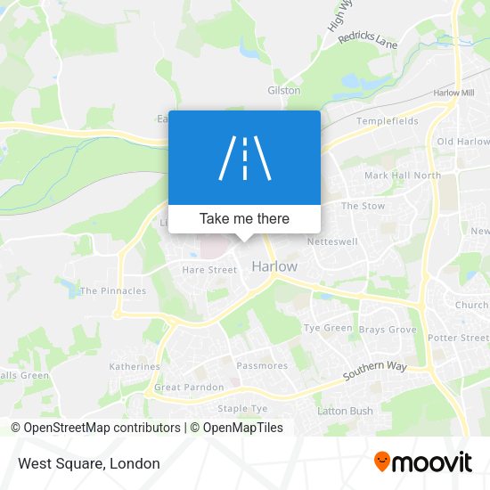 West Square map