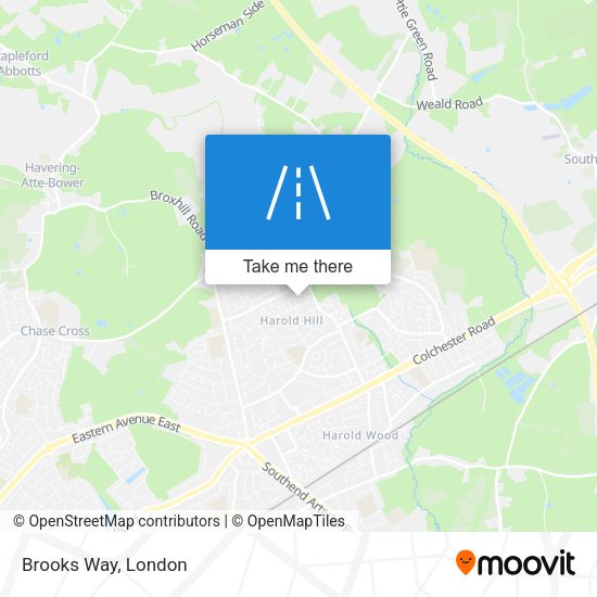 Brooks Way map