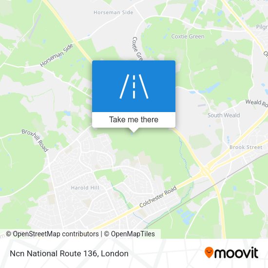 Ncn National Route 136 map
