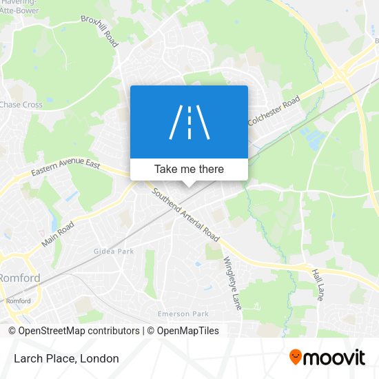 Larch Place map