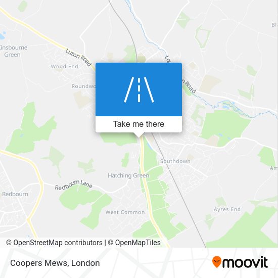 Coopers Mews map