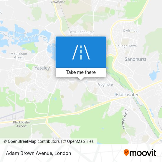 Adam Brown Avenue map