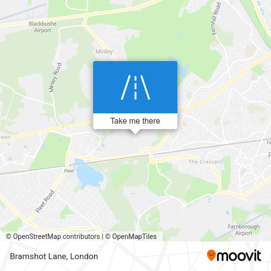 Bramshot Lane map