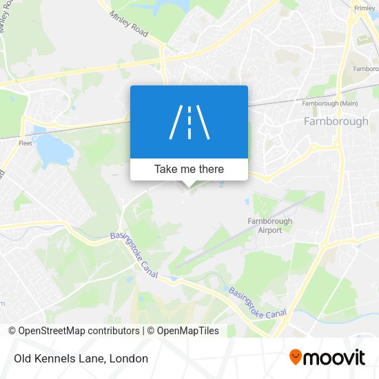 Old Kennels Lane map