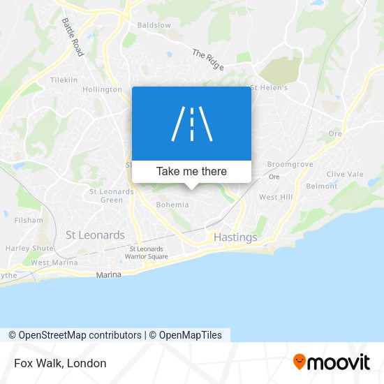 Fox Walk map