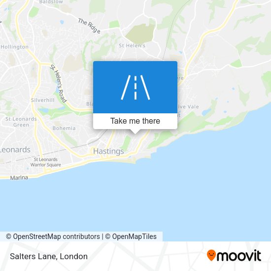 Salters Lane map