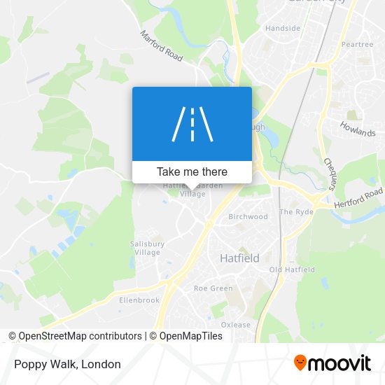 Poppy Walk map