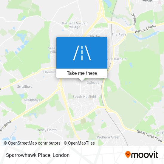 Sparrowhawk Place map