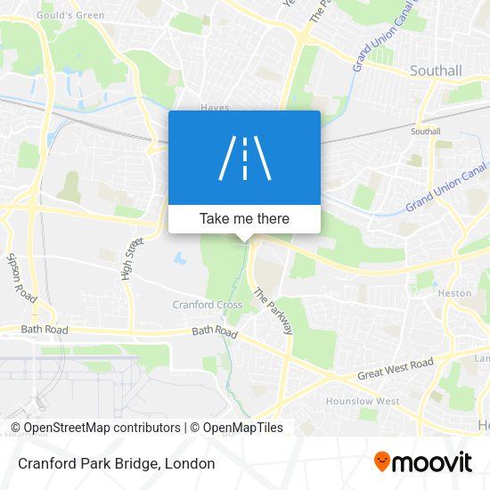 Cranford Park Bridge map