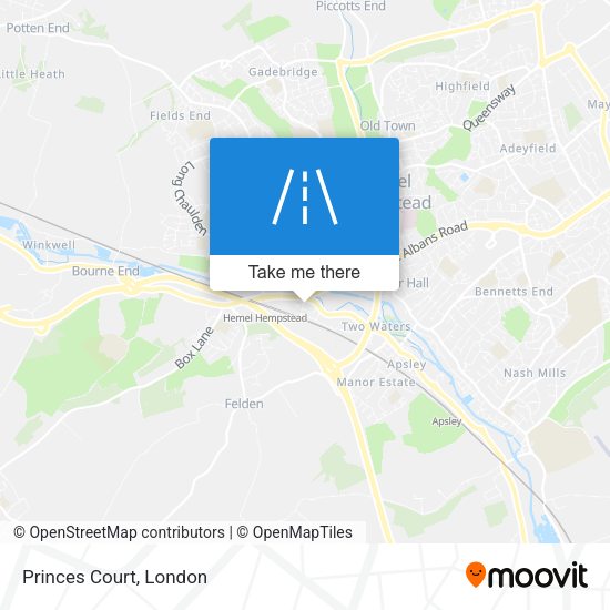 Princes Court map