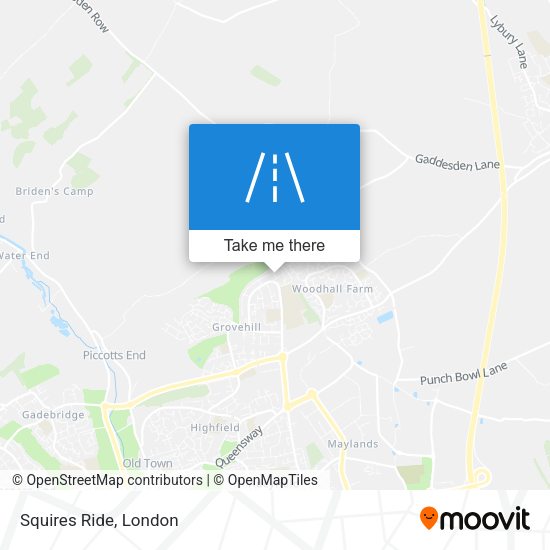 Squires Ride map