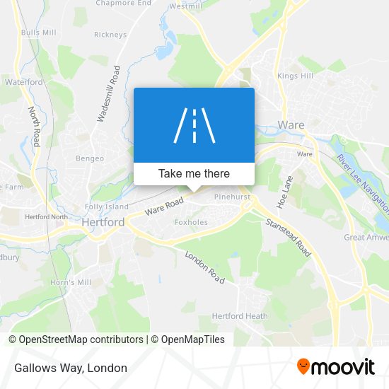 Gallows Way map