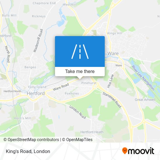 King's Road map