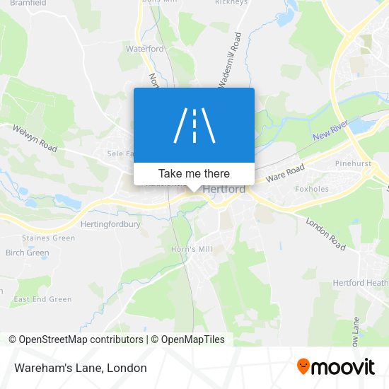 Wareham's Lane map