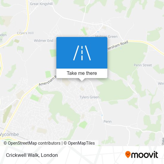 Crickwell Walk map