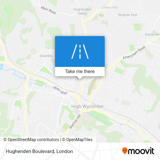 Hughenden Boulevard map
